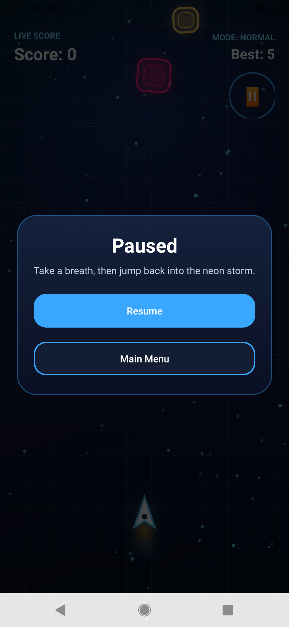 Tap Dodger paused screenshot